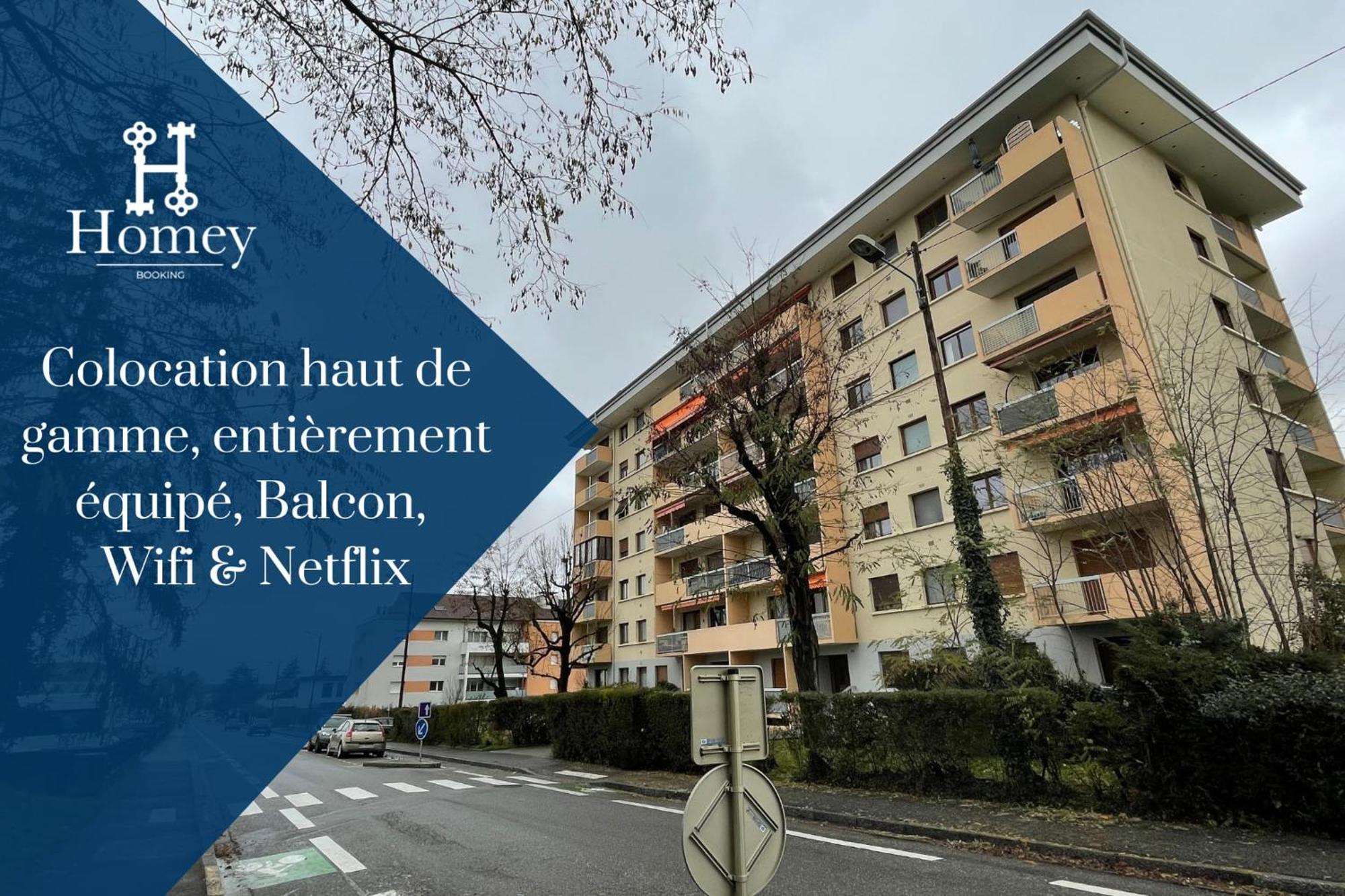 Homey La Coloc Mugi - Colocation Haut De Gamme - Chambres Privees - Balcon - Wifi Et Netflix - Proche Transports Commun Annemasse Dış mekan fotoğraf